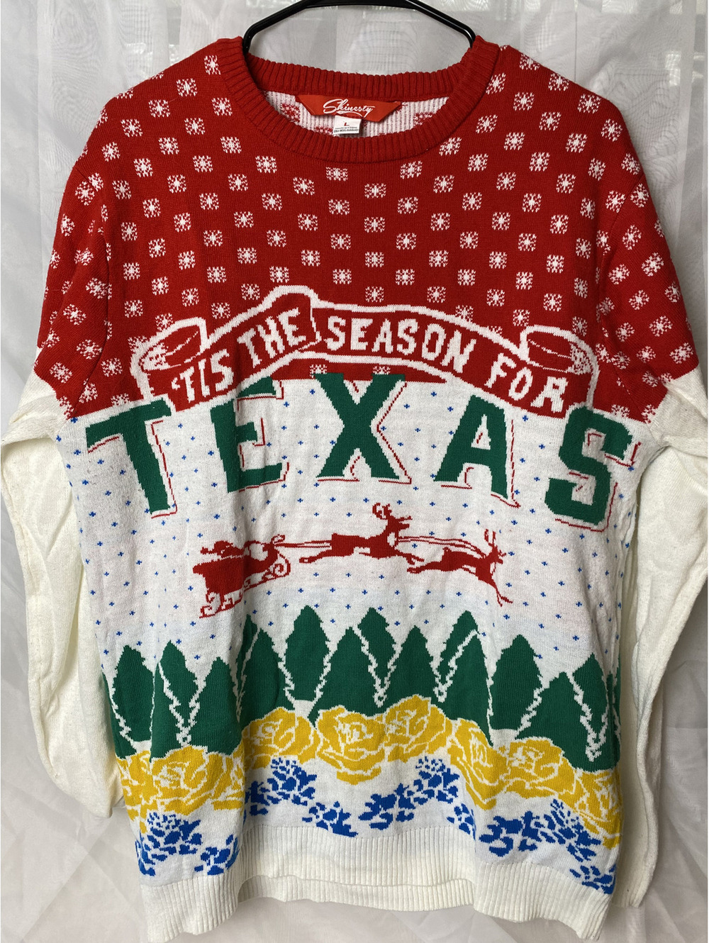 Shinesty Texas holiday sweater long sleeve size L